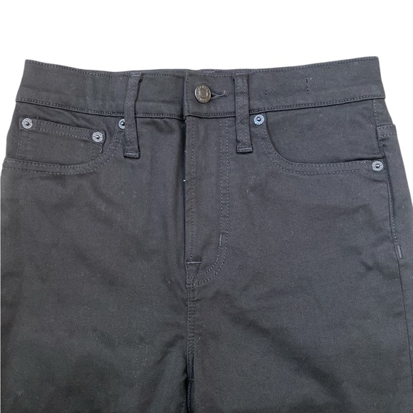 J.Crew 10" highest-rise toothpick jean in true black H6006 True Black equestrian - Picture 4 of 10